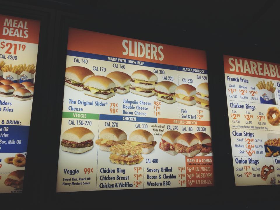 go white castle sliders chicken 