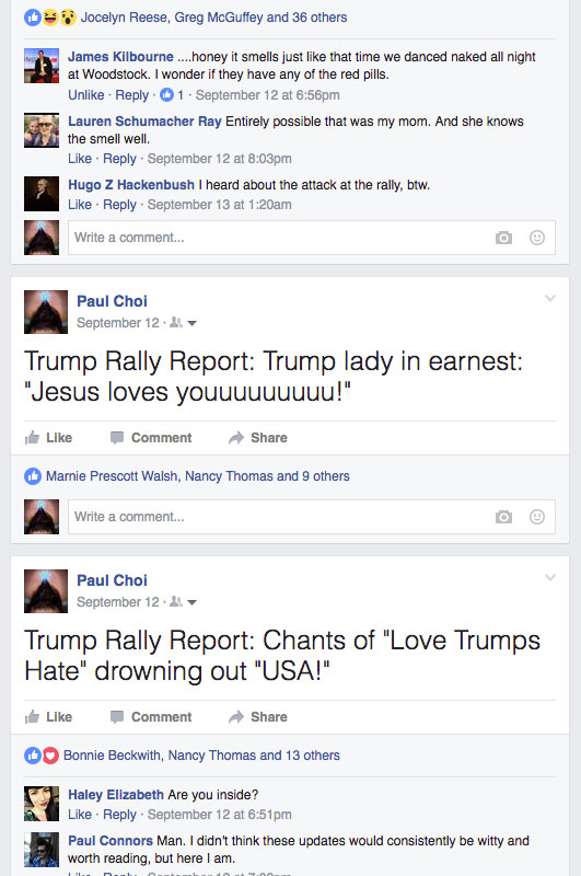 trump rally report